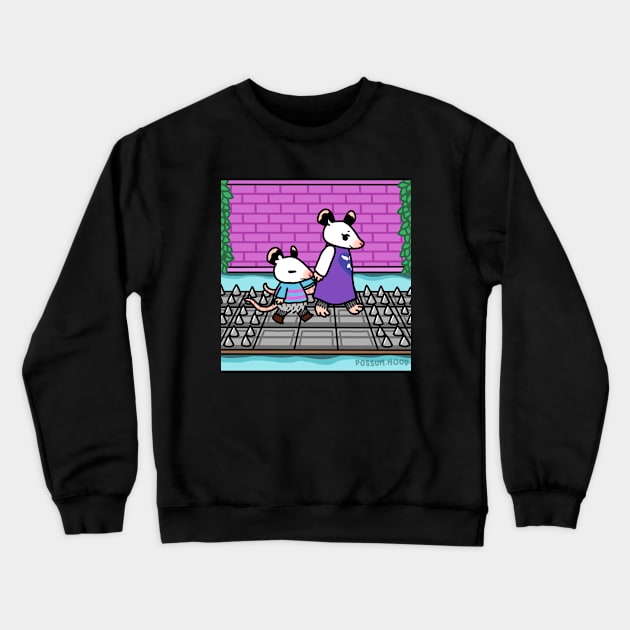 Goat Mom but Opossum Crewneck Sweatshirt by Possum Mood